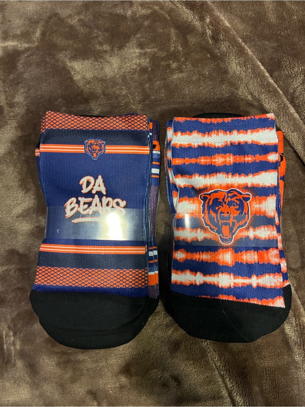 Chicago Bears Women’s Crew Socks - Navy & Orange